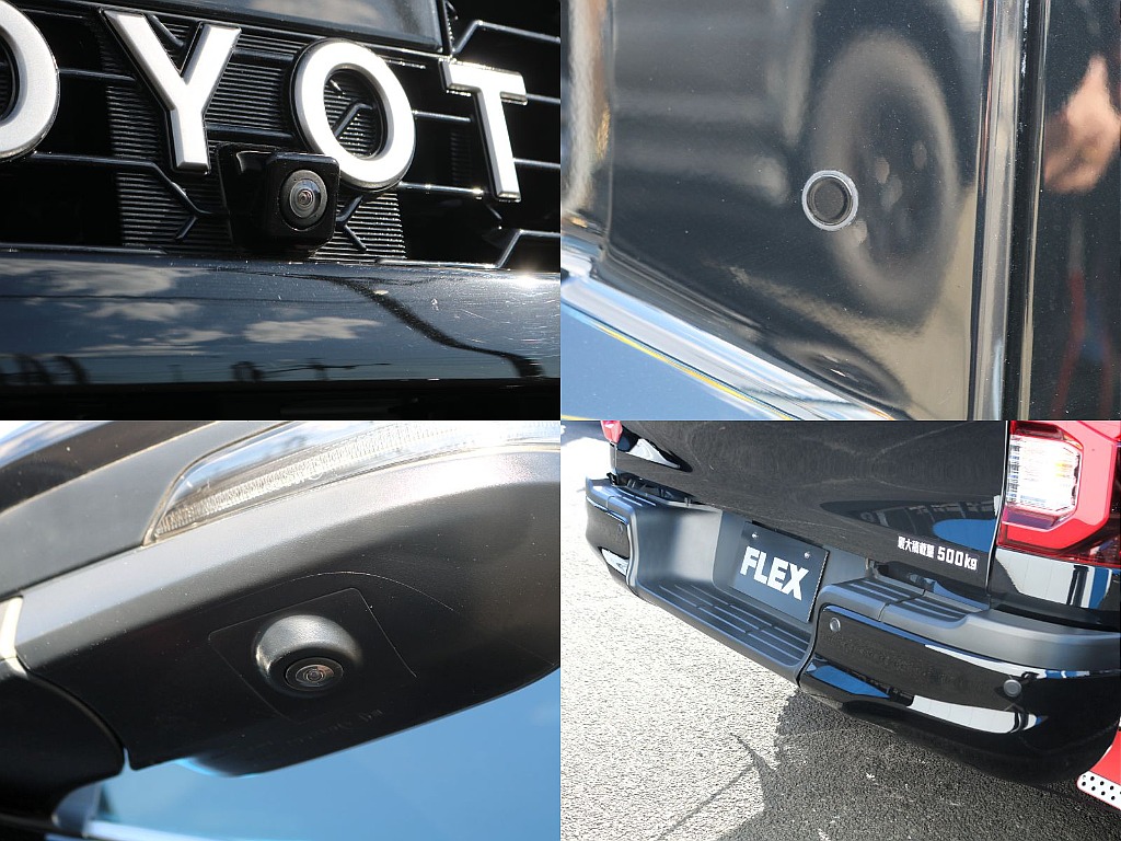 ピックアップトラックですがクリアランスソナー・PVMなど安全装備も充実しております♪