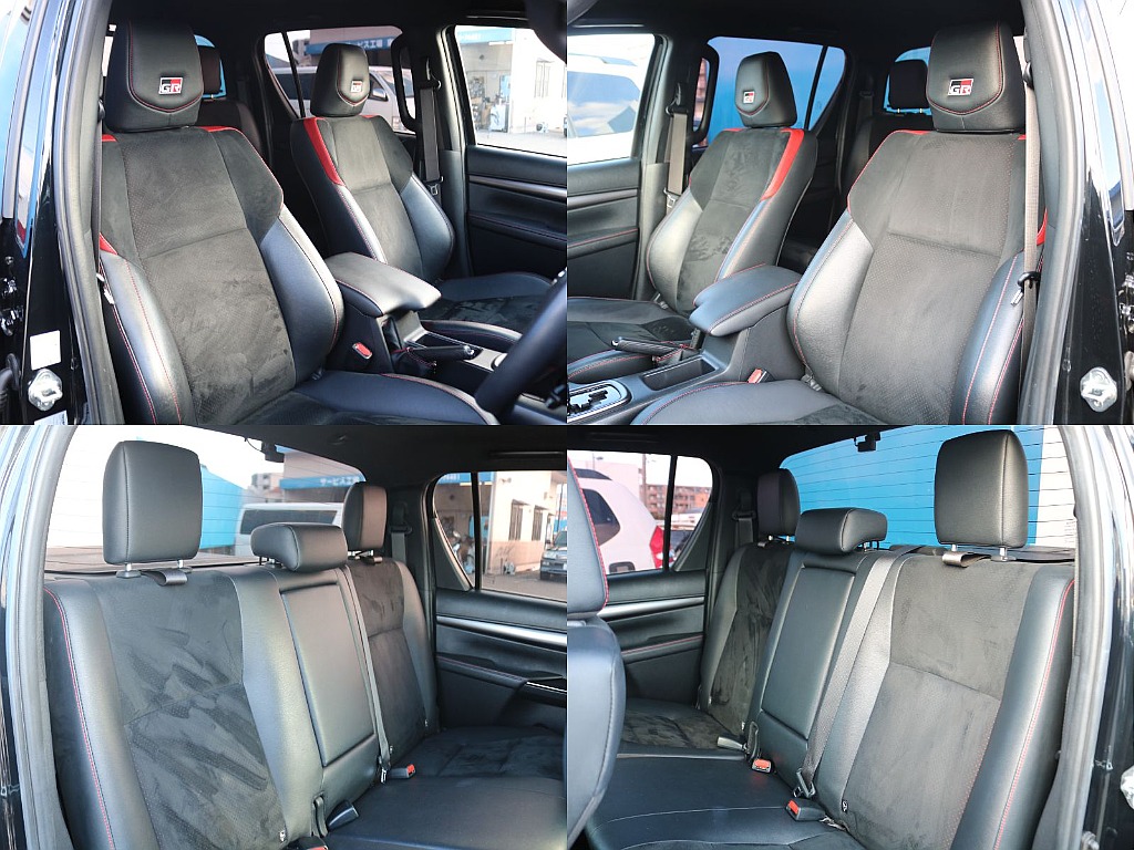 GR専用ロゴ付きハーフレザーシートなど高級感を感じさせる内装になっております♪