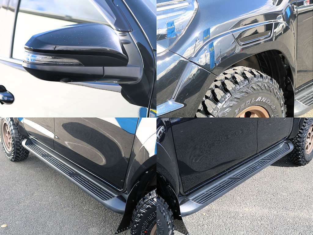 オーバーフェンダーもGR-S専用装備になります♪サイドステップも標準装備されておりますのでお子様でも乗り降りしやすくなります♪