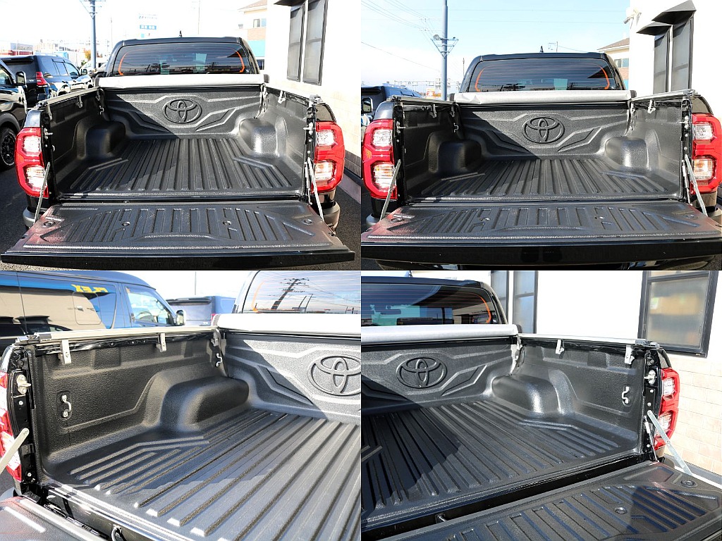 高額な人気アイテムのトヨタ純正のベッドライナーが装着されておりますので荷室部分が傷つく心配は不要です♪