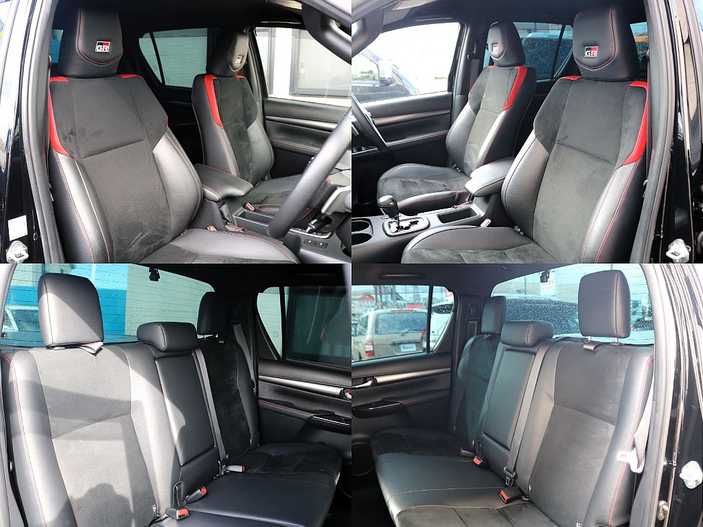 GR専用ロゴ付きハーフレザーシートなど高級感を感じさせる内装になっております♪