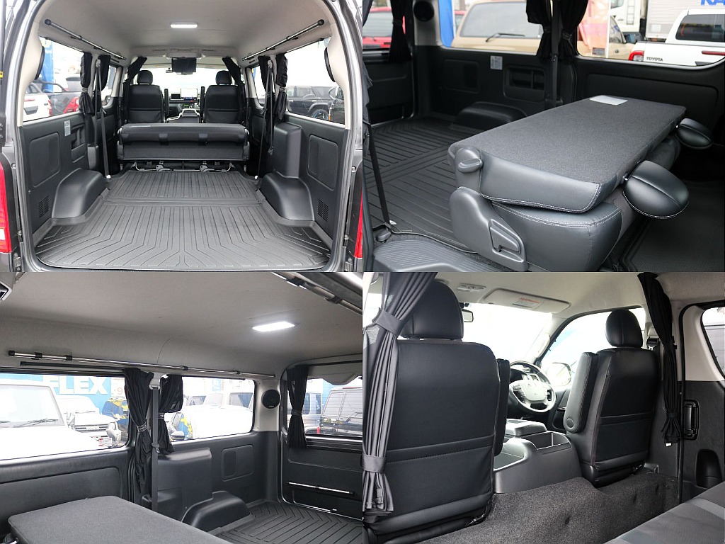 荷室にはラゲッジマットを装着済みです！キャンプやゴルフ、マリンスポーツなど道具をたくさん積めてお手入れも簡単になります♪