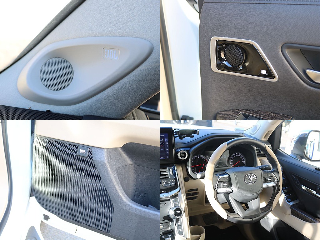メーカーオプションのJBLプレミアムサウンドシステム！１４個のスピーカーと12chオーディオアンプを搭載し、ダイナミックなサウンドをお楽しみいただけます♪