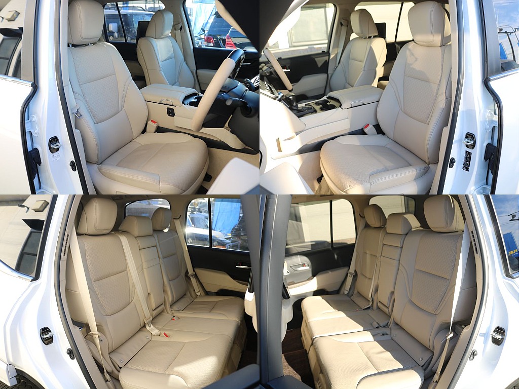 インテリアカラーはニュートラルベージュ♪明るくやわらかさを感じさせるカラーの為、居心地の良さや高級車としてのラグジュアリーさがより感じられる内装になっております♪