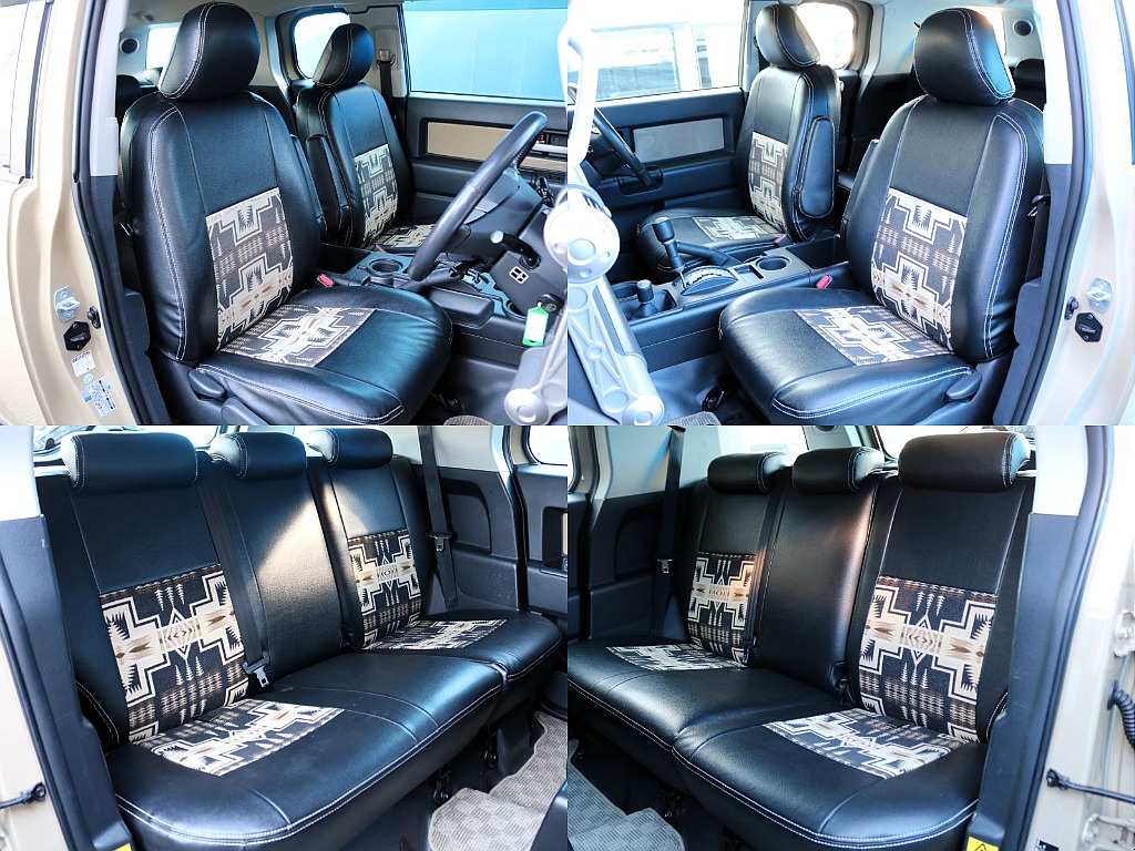 シートはペンドルトンシートカバー装着済みです♪お洒落な内装空間が広がります♪