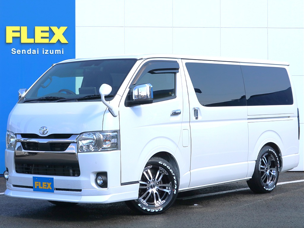 トヨタ&nbsp;ハイエースバン&nbsp;5D2.8DTスーパーGLダークプライムⅡL 4WD&nbsp;【アルパインBIG-X】【ベッドキット】&nbsp;宮城県
