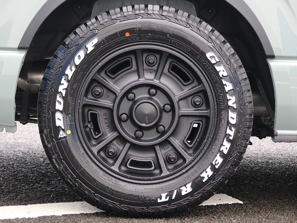 タイヤ＆ホイールはBJ MEXICAN 16インチAWにDUNLOP GRANDTREKタイヤを新しくインストール！