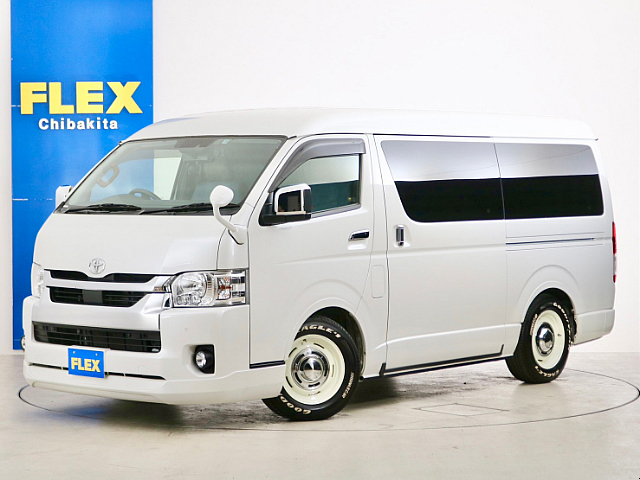Ｒ３年　０．４万ｋｍ　ハイエースワゴンＧＬ　ガソリン４ＷＤ　ＦＬＥＸオリジナル内装アレンジ【Ｖｅｒ１．５ＤＥＮＩＭ】！