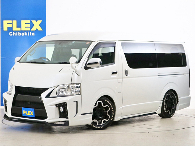 Ｈ２８年　７万ｋｍ　ハイエースワゴンＧＬ　ガソリン２ＷＤ　パーソナルワゴン　フルエアロカスタムＰＫＧ！