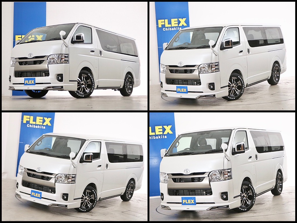 常時７０台以上のハイエース在庫数、フレックス株式会社ハイエース千葉北店！