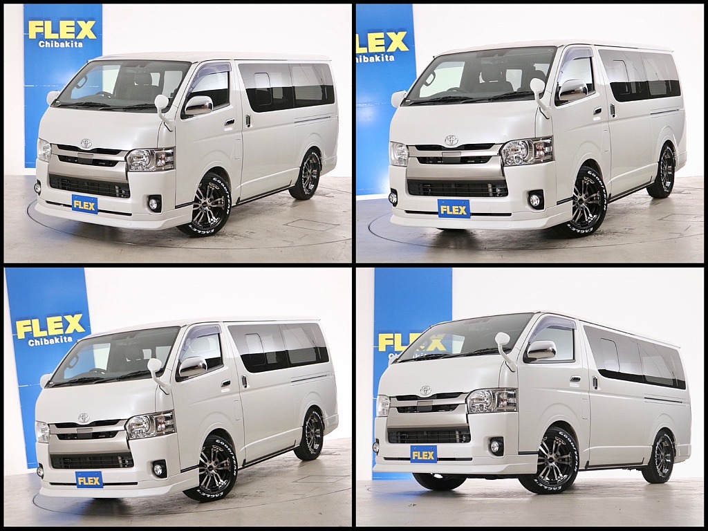 常時７０台以上のハイエース在庫数、フレックス株式会社ハイエース千葉北店！
