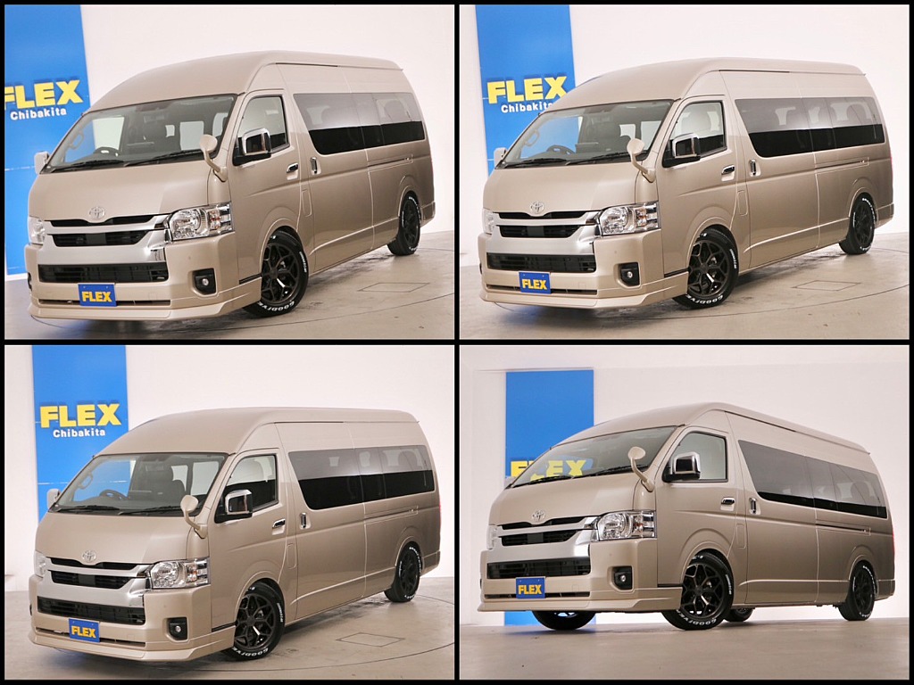 常時７０台以上のハイエース在庫数、フレックス株式会社ハイエース千葉北店！