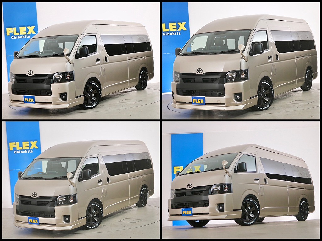 常時７０台以上のハイエース在庫数、フレックス株式会社ハイエース千葉北店！