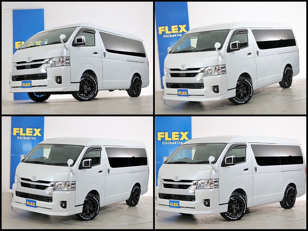 常時７０台以上のハイエース在庫数、フレックス株式会社ハイエース千葉北店！