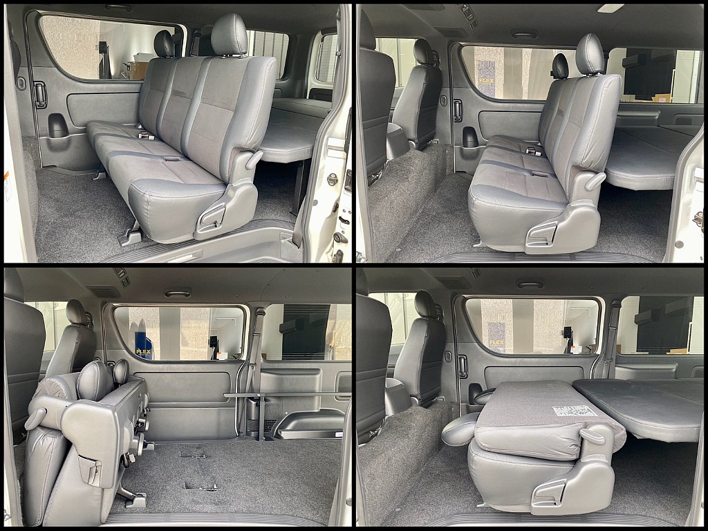 後席もハーフレザーシート！
