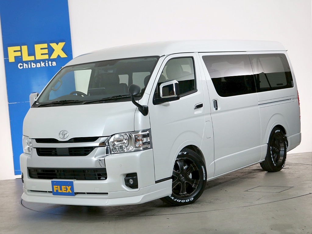 常時７０台以上のハイエース在庫数、フレックス株式会社ハイエース千葉北店！