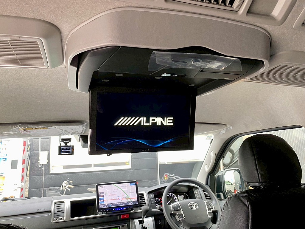 新品 アルパイン12.8型フリップダウンモニター！