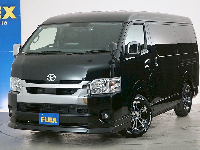 FLEXオリジナルフロントスポイラーでローダウンルック♪