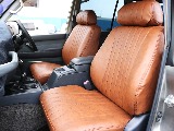 ブラウンクラシックシートカバーを新品インストール!へたりなどなく気持ちよく使い始められます!