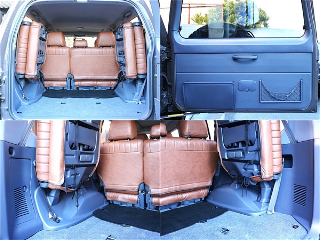 サードシートを跳ね上げると、荷室も広々としておりますので、キャンプやアウトドアにも大活躍！