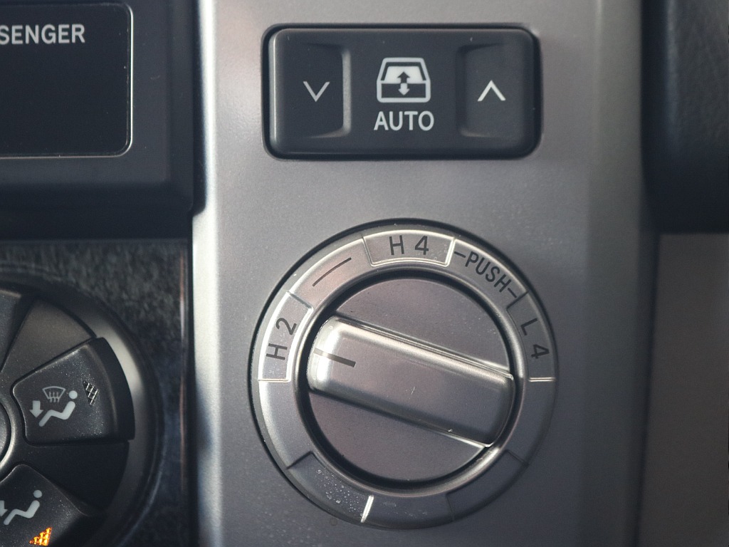 このレバーで簡単に切り替え可能なパートタイム4WD！