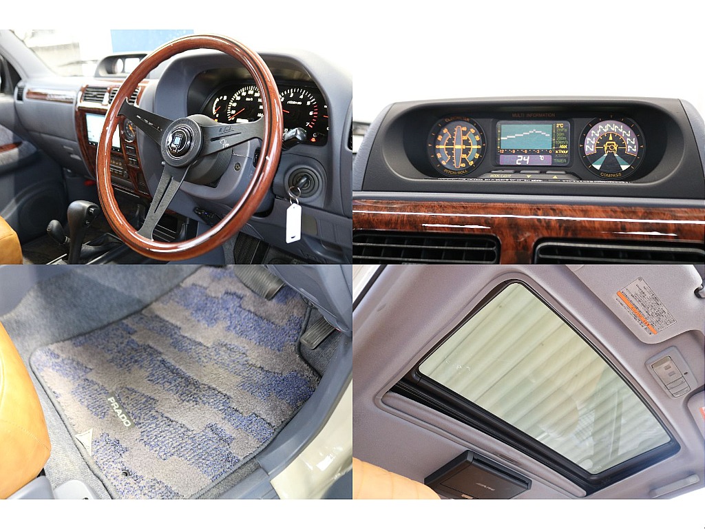 ナルディウッドステアリング装備！あったら嬉しいサンルーフ装備車両！