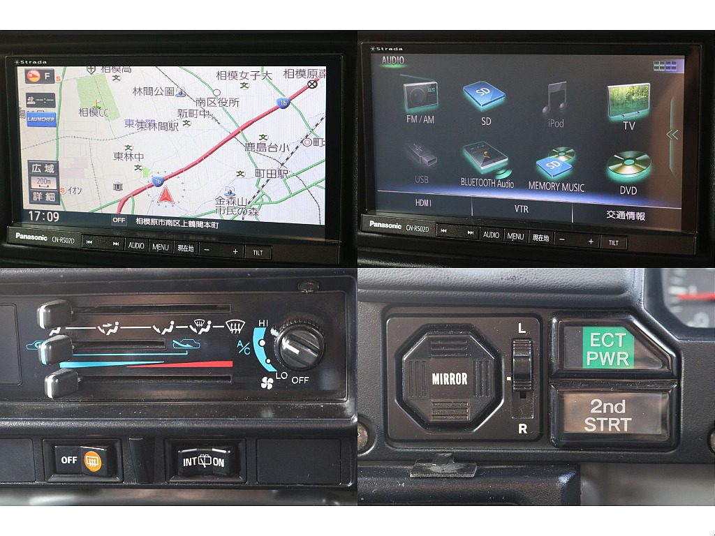Bluetooth対応ナビ！エアコンスイッチは操作性に優れています！