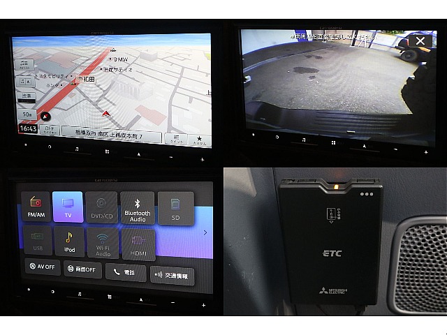 ７インチナビ＆バックカメラ＆ETC装備！もちろんBluetoothオーディオもお使いいただけます♪