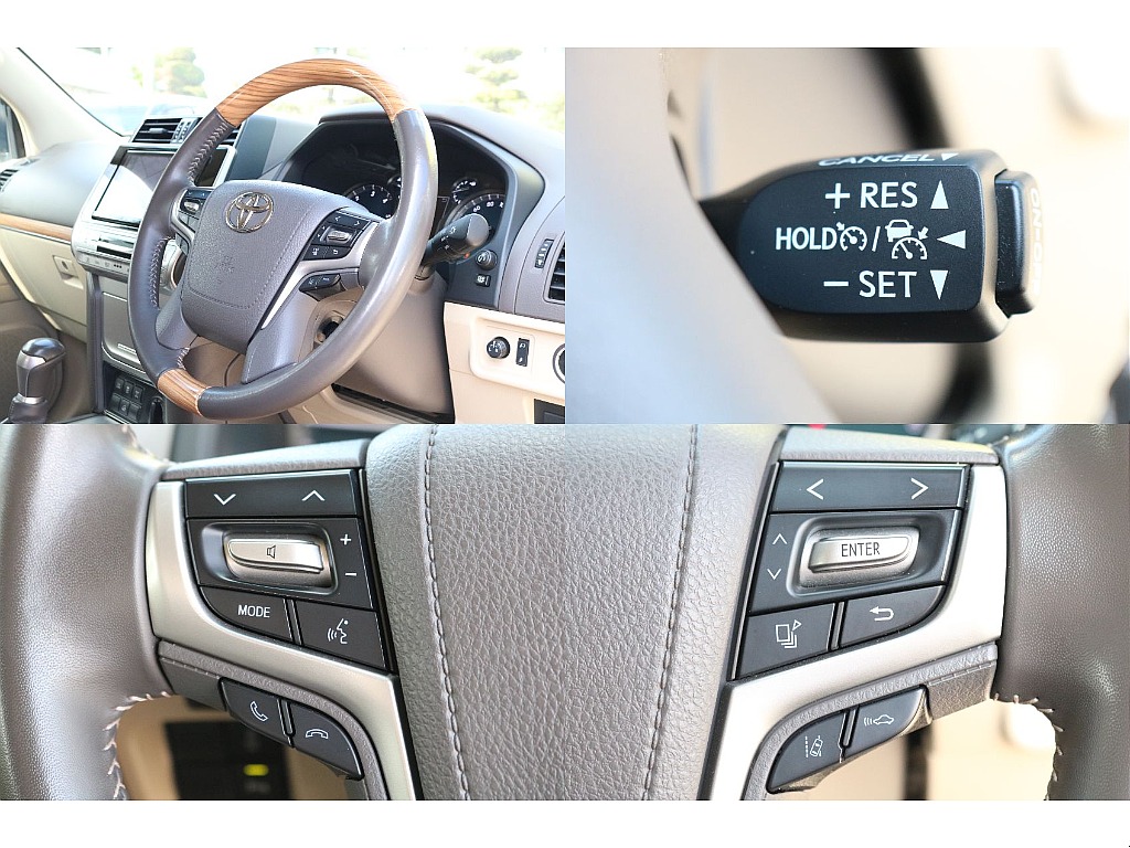 ステアリング廻りは運転中でも操作し易い様スイッチが多数装備されております！
