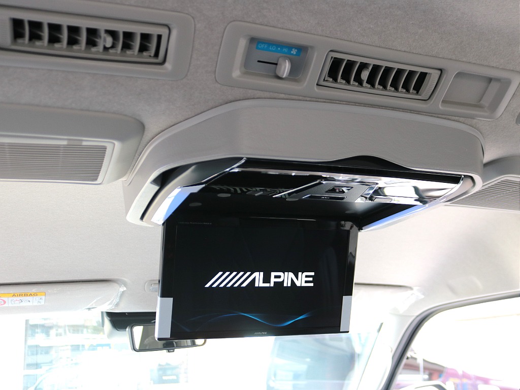 ダブルゾーン対応12.8インチ大型フリップダウンモニター☆