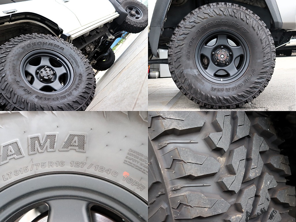YOKOHAMA GEOLANDAR MTタイヤを装着！無骨な７０に合った組み合わせとなっております！