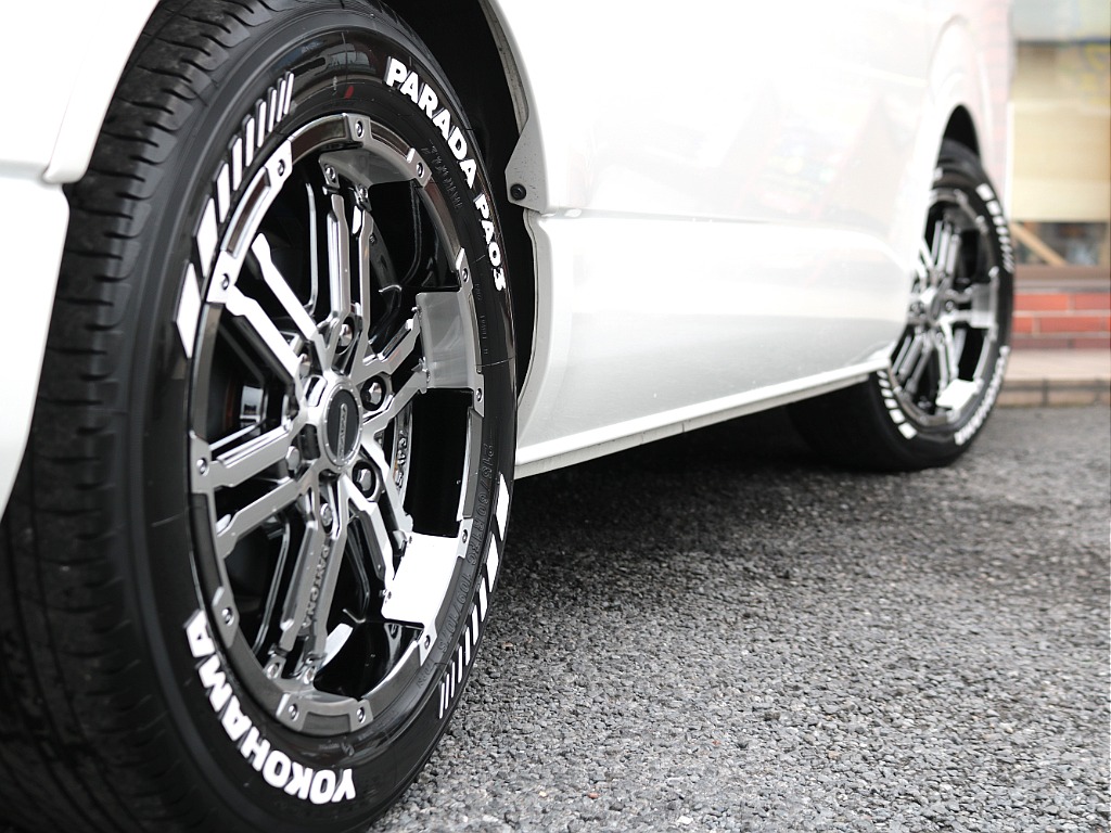 RAYSデイトナ17インチアルミホイール×YOKOHAMAパラダホワイトレタータイヤ☆