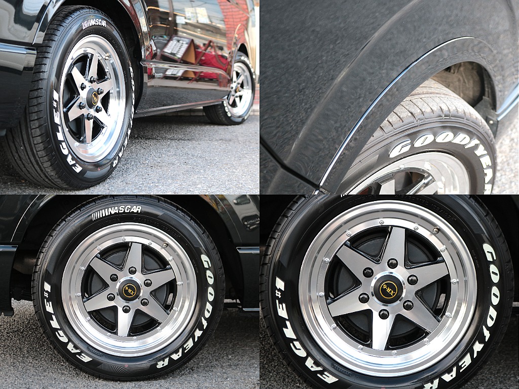 XR-6　17インチアルミホイール×ナスカーホワイトレタータイヤ☆
