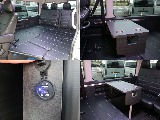 脱着可能なテーブルやベットマット収納BOXなど様々なシートバリエーションが魅力の内装アレンジ☆