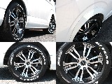新品Delf02　17インチアルミホイール×新品ナスカーホワイトレタータイヤ☆