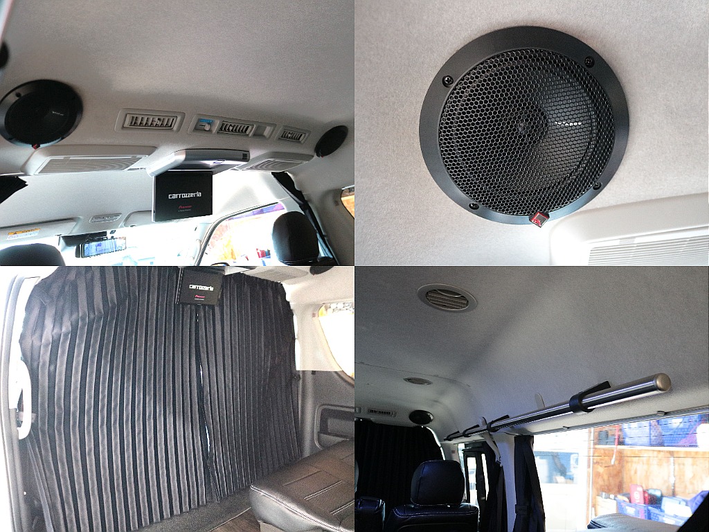 リアカーテンや防振断熱施工で快適な車中泊☆