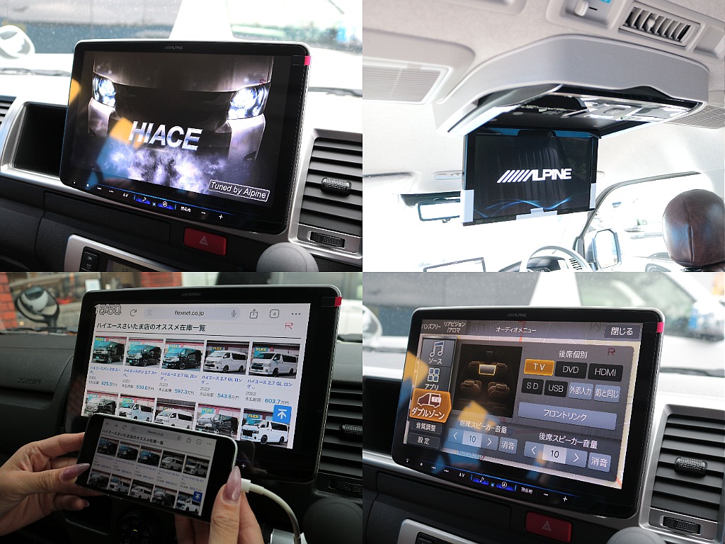 ナビは人気のBIG-X11インチナビに12.8インチ大型フリップダウンモニターも装着済み☆