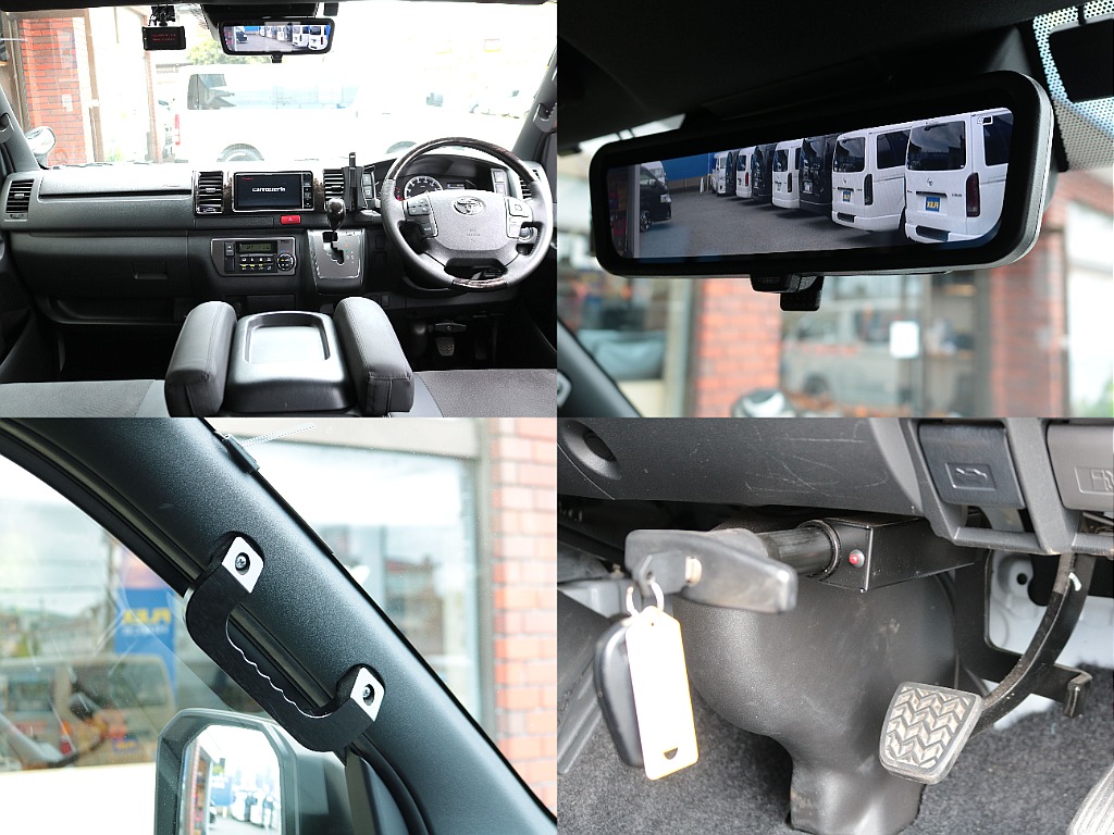 デジタルインナーミラーや盗難対策ブレーキロックも装着済み☆