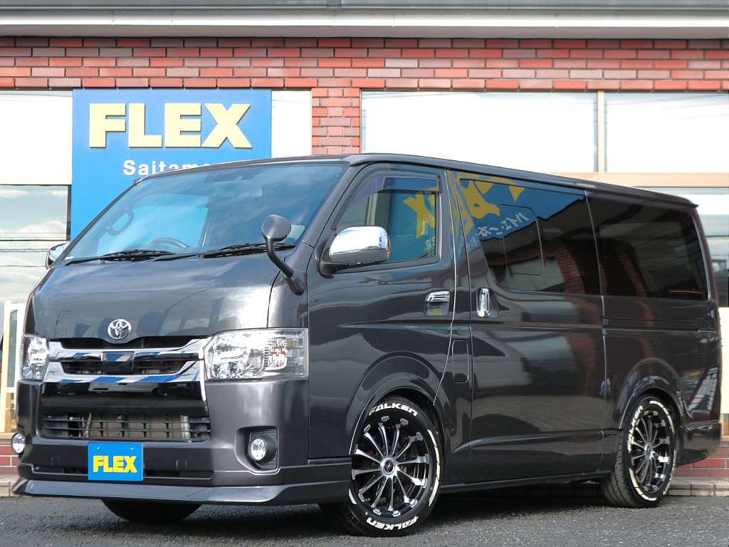 【厳選中古車】令和2年式！ダークプライムⅡ！廃盤ガンメタ！床張り施工！ベットキット！即納可能！