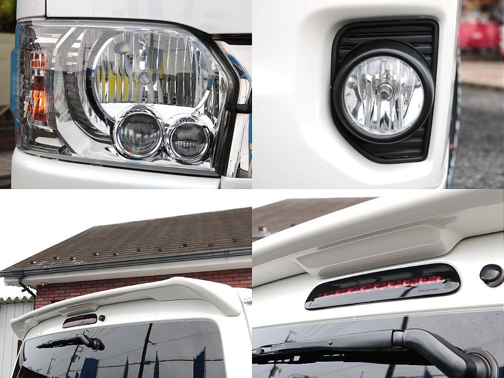 純正リアスポイラーに各バルブはLEDへ交換済み☆