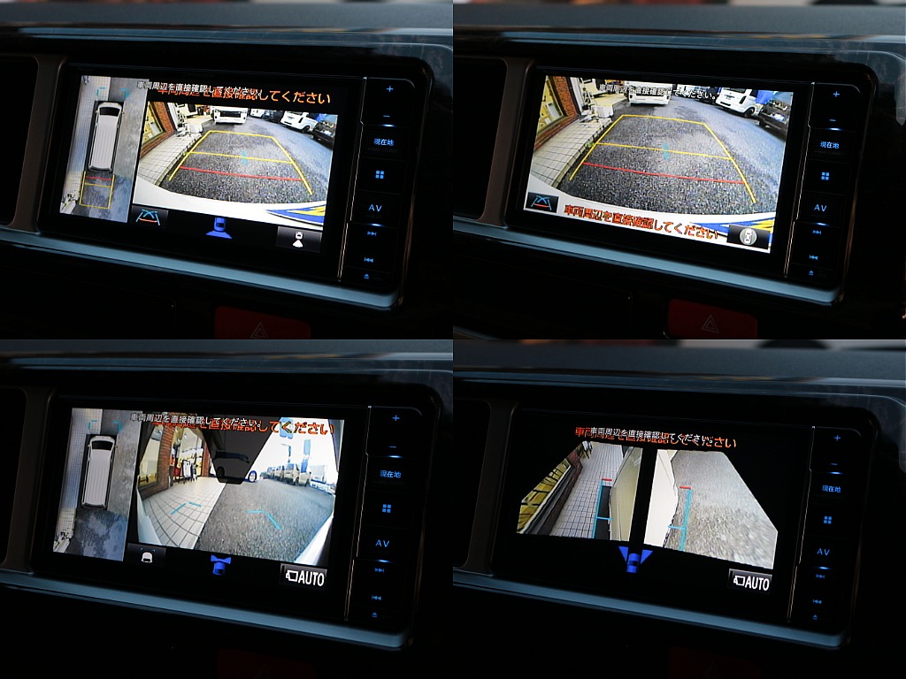 パノラミックビューモニターで360度リアルタイム映像で周囲の状況をご確認頂けます☆