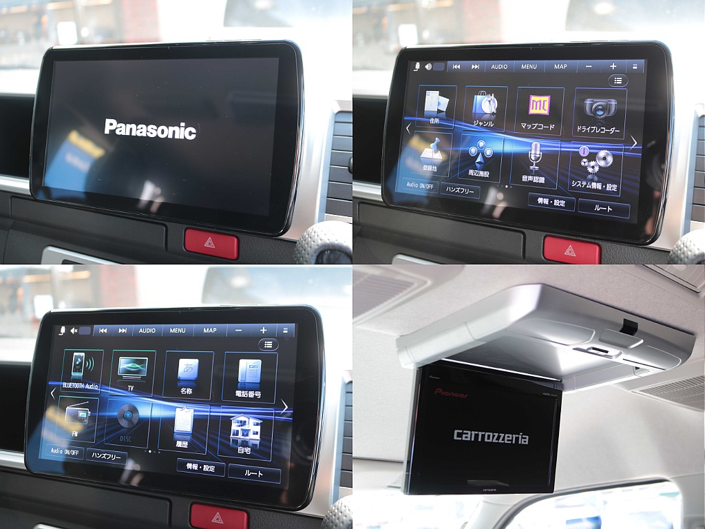 9インチフローティングナビやフリップダウンモニターも搭載☆