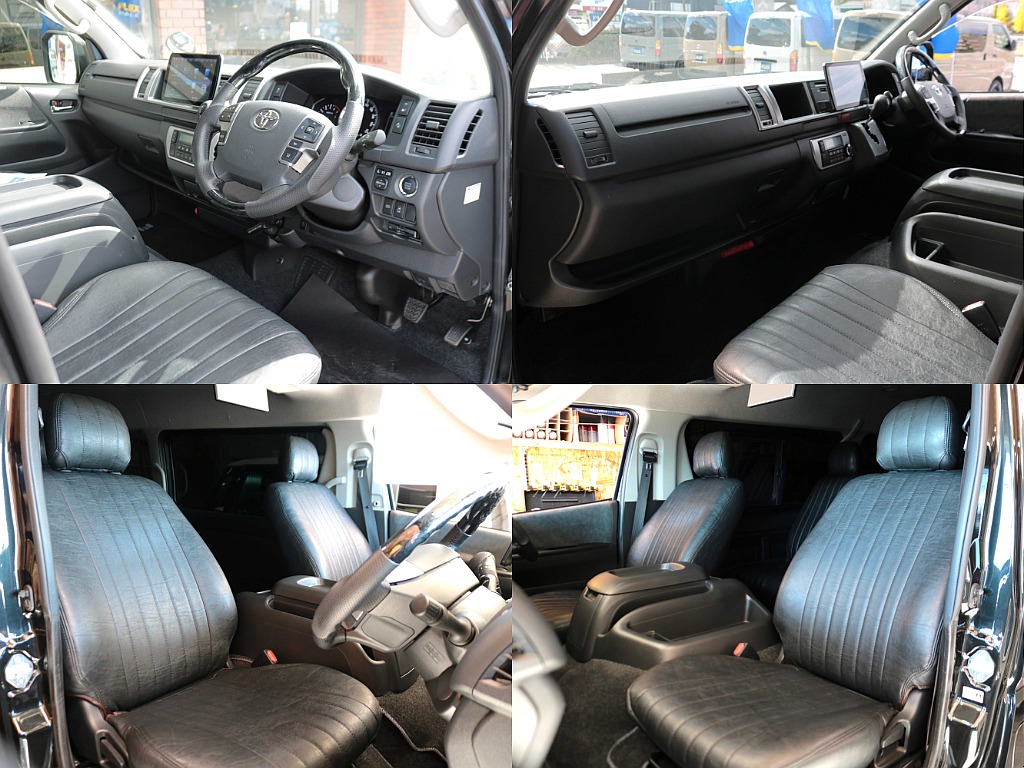 全席黒革調シートカバー装着済み☆