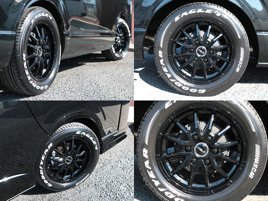 新作Delf06　17インチアルミホイール×ナスカーホワイトレタータイヤ☆