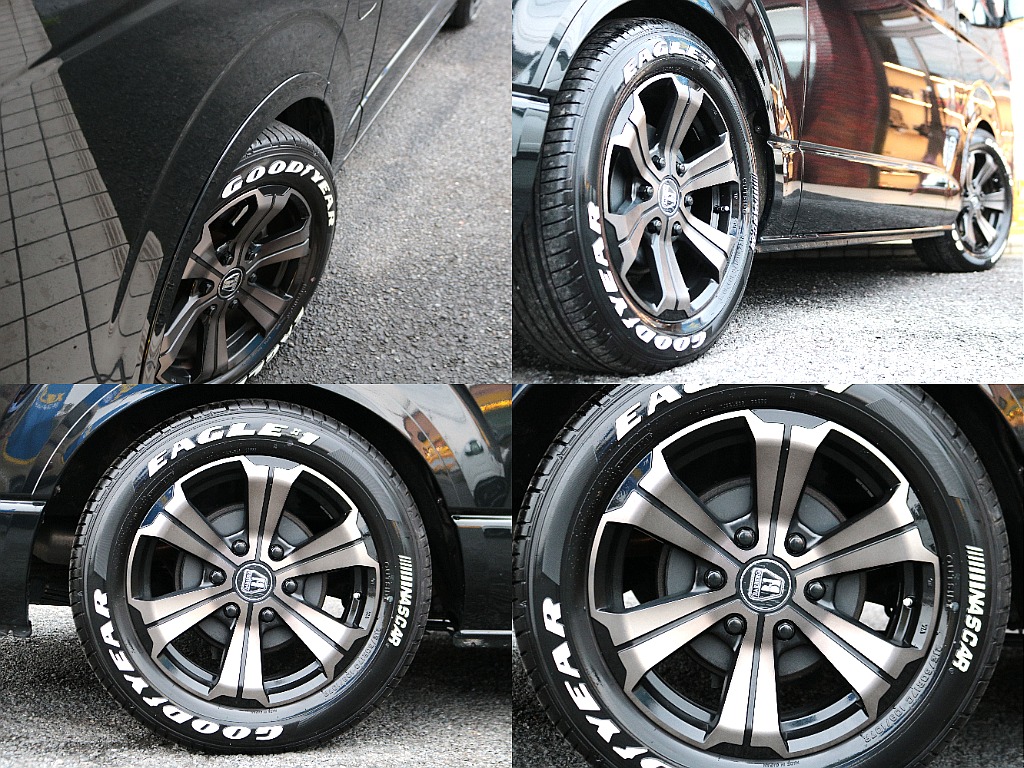 アーバングランデ17インチアルミホイール×ナスカーホワイトレタータイヤ☆