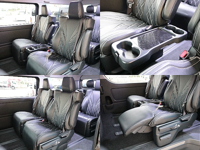 ロングスライドレールやオットマン付きキャプテンシートで長距離ドライブも楽々☆