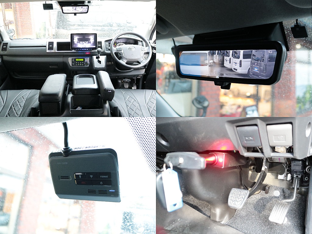 ナビ連動ドライブレコーダー前後に盗難対策ブレーキロックも装備済み☆