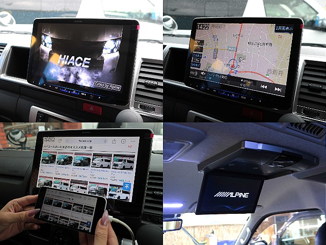 メカレスBIG-X11インチナビに10.1インチフリップダウンモニター☆