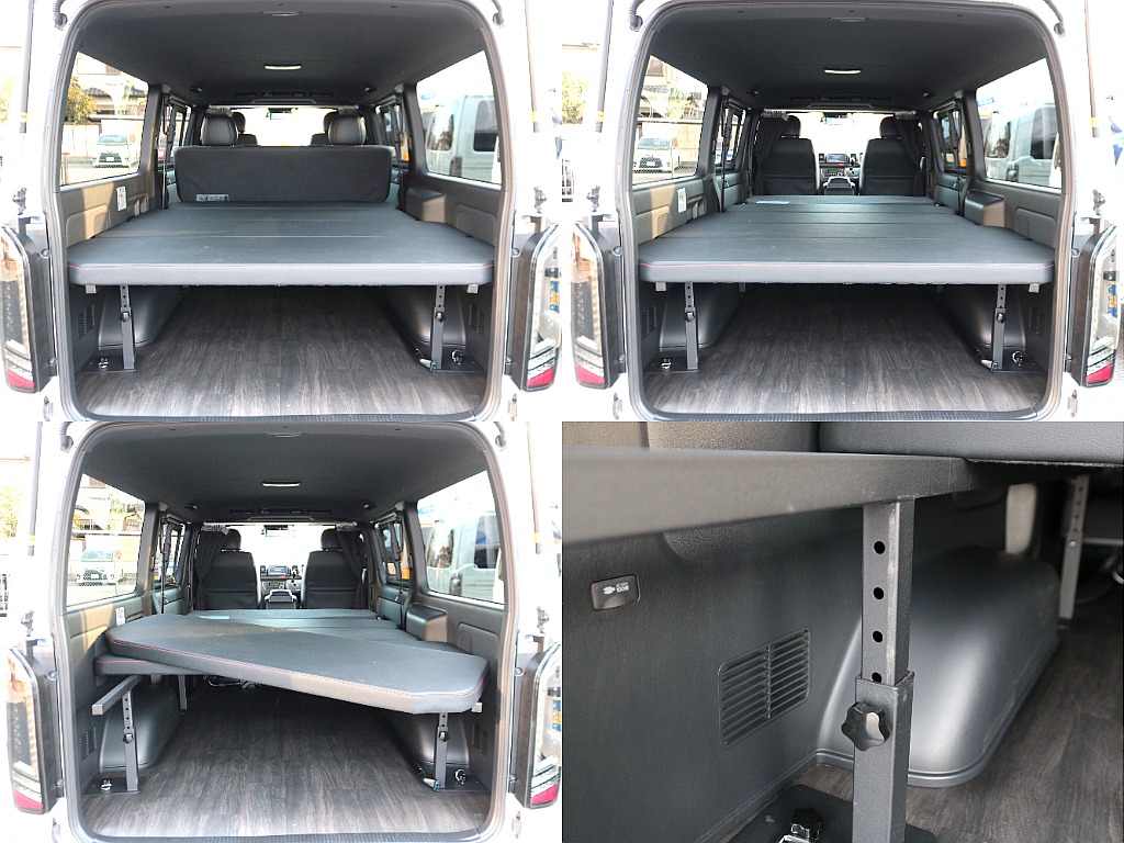 車中泊可能なロータイプベットキット（写真は最高位置）☆