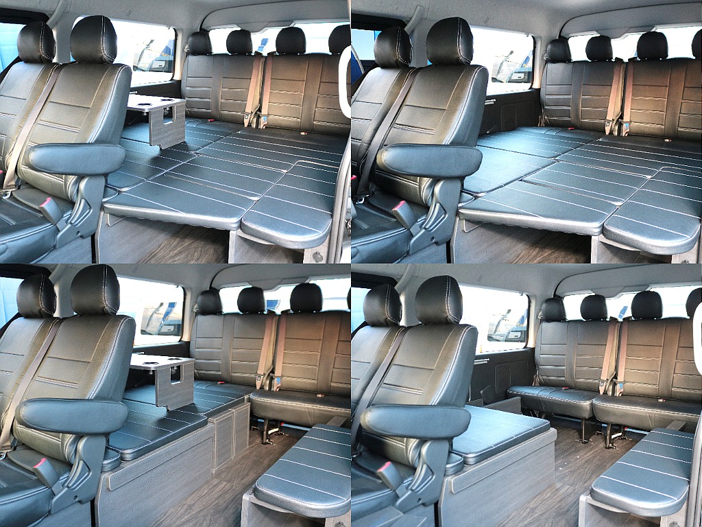 大人気の車中泊フラットベットにテーブル☆